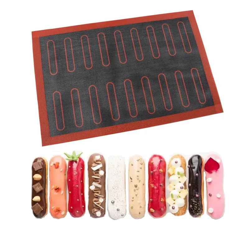 Silicone Baking Mat Non-stick 18/44 Eclair Sheet Liner Bakeware For Cake Bread Cookie Macaron Baking Accessories
Silicone Baking Mat Non-stick 18/44 Eclair Sheet Liner Bakeware For Cake Bread Cookie Macaron Baking Accessories
