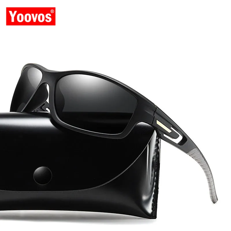 

Yoovos 2021 Sunglasses Men Polarized High Quality TR90 Goggle Black Mirror Driving Sun Glasses Brand Designer Sunglass UV400