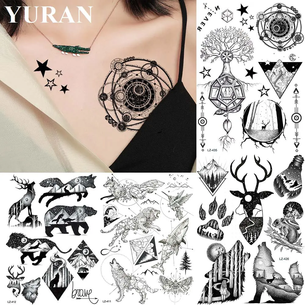 Cute Universe Stars Black Big Tree Fake Temporary Tattoos Kids Body Arm Art Tatoos Stickers For Women Men Tattoo Paper Cover
Cute Universe Stars Black Big Tree Fake Temporary Tattoos Kids Body Arm Art Tatoos Stickers For Women Men Tattoo Paper Cover