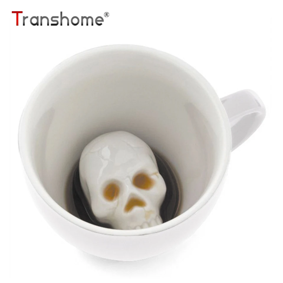 Transhome Creative 3D Skull Coffee Mug 300ml Ceramic Mug For Tea Travel Coffee Mugs With Handgrip Magic Milk Tea Cups And Mugs
Transhome Creative 3D Skull Coffee Mug 300ml Ceramic Mug For Tea Travel Coffee Mugs With Handgrip Magic Milk Tea Cups And Mugs