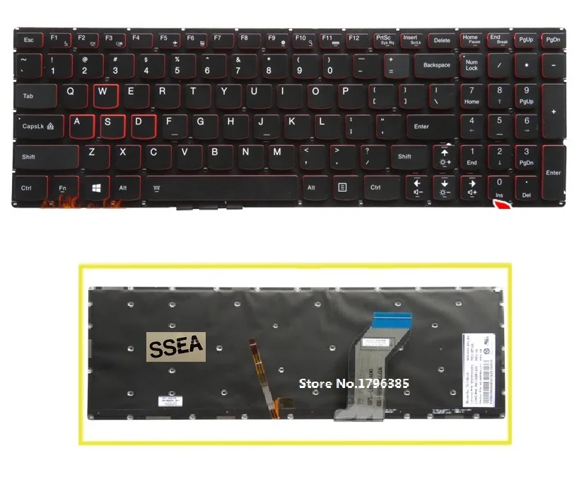 SSEA новая подсветка клавиатуры США для Lenovo Y700 15-ISK Клавиатура ноутбука без рамки
SSEA новая подсветка клавиатуры США для Lenovo Y700 15-ISK Клавиатура ноутбука без рамки