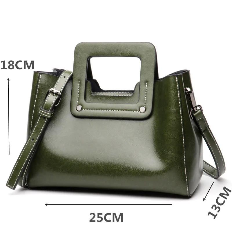 2018 Genuine Leather Totes High Quality Fashion Women Handbags Big Size Casual Tote Oil Wax Leather Women's Shoulder Bags
2018 Genuine Leather Totes High Quality Fashion Women Handbags Big Size Casual Tote Oil Wax Leather Women's Shoulder Bags