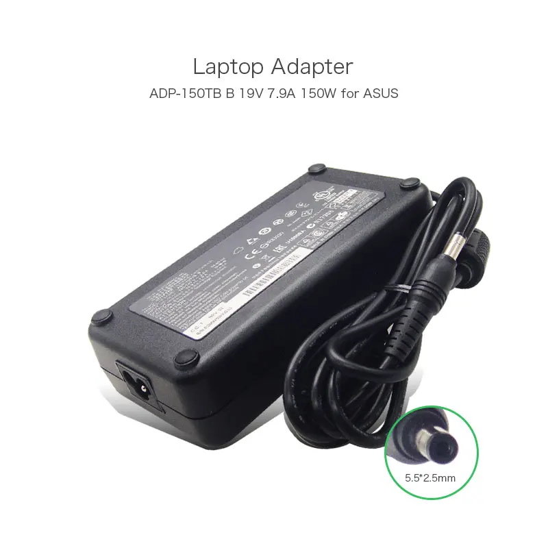 Зарядное устройство ADP-150TB B 19V 7.9A 150W 5,5*2,5mm для ноутбука ASUS VX7 G73S G74 G53S G74S G53SX ADP-150NB D, адаптер переменного тока
Зарядное устройство ADP-150TB B 19V 7.9A 150W 5,5*2,5mm для ноутбука ASUS VX7 G73S G74 G53S G74S G53SX ADP-150NB D, адаптер переменного тока