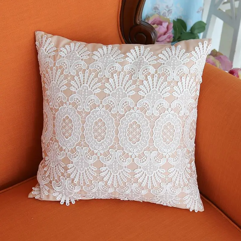 New Lace Cushion Cover cushion cover case Beauty embroidery sofa bed home room Car home Dec sandy beige wholesale FG600
New Lace Cushion Cover cushion cover case Beauty embroidery sofa bed home room Car home Dec sandy beige wholesale FG600