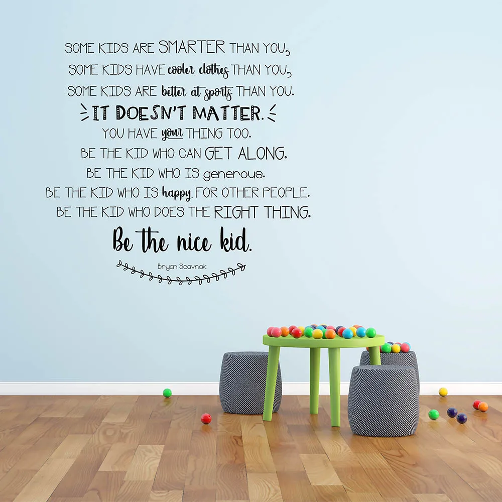 Be The Nice Kid Wall Decal for Kindergarten Be The Nice Kid For Children Bedroom Removable Vinyl Kindergarten Wall Sticker 889Q
Be The Nice Kid Wall Decal for Kindergarten Be The Nice Kid For Children Bedroom Removable Vinyl Kindergarten Wall Sticker 889Q