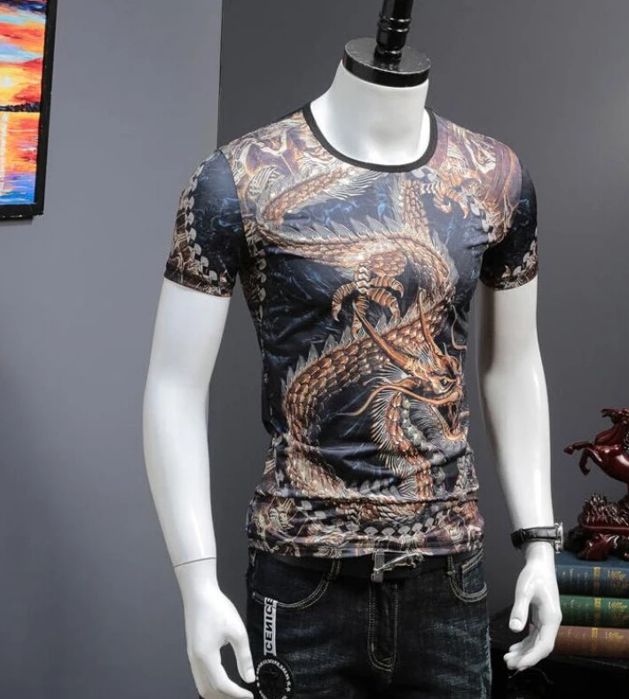 t-shirt clothing 2019 summer high quality slim fit design mens t shirt dragon print tshirts
t-shirt clothing 2019 summer high quality slim fit design mens t shirt dragon print tshirts