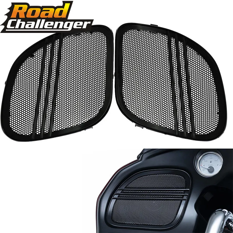 For Harley Touring Road Glide FLTRX 2015-2018 Motorcycle Black Tri-Line Speaker Grills Cover Trim Mesh
For Harley Touring Road Glide FLTRX 2015-2018 Motorcycle Black Tri-Line Speaker Grills Cover Trim Mesh