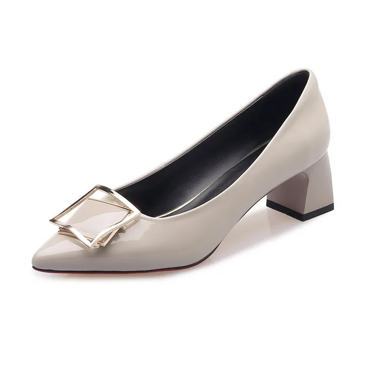 VIISENANTIN Women Single Shoes Female Thick Heel Patent Leather Square Buckle Autumn Shoes Pointed Toe Shallow Mouth Mullers
VIISENANTIN Women Single Shoes Female Thick Heel Patent Leather Square Buckle Autumn Shoes Pointed Toe Shallow Mouth Mullers