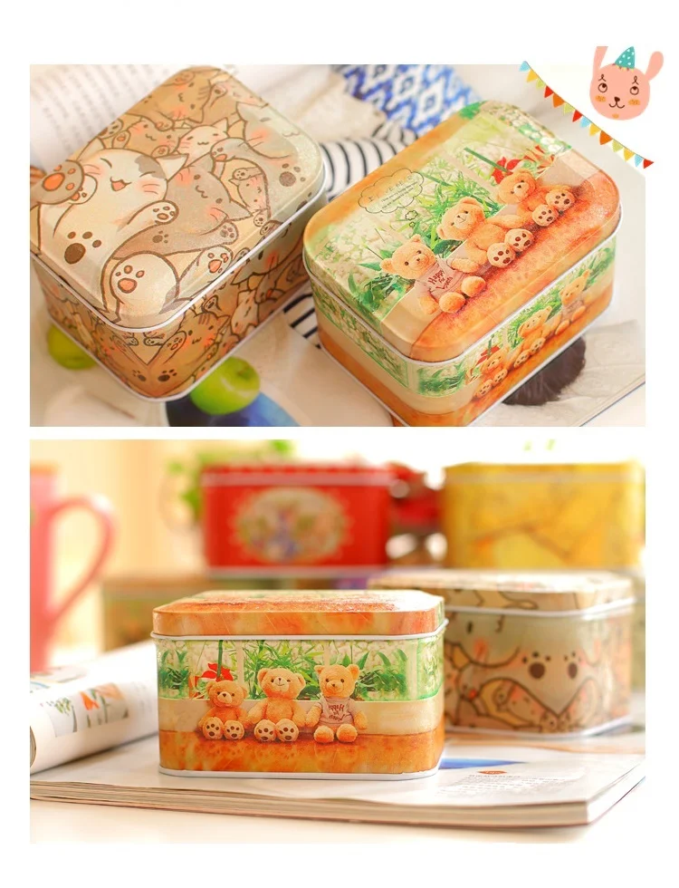Kawaii Little Cat Tin Box Storage Iron Case Candy Container Jewelry Sundries Finishing Box Gift Box
Kawaii Little Cat Tin Box Storage Iron Case Candy Container Jewelry Sundries Finishing Box Gift Box