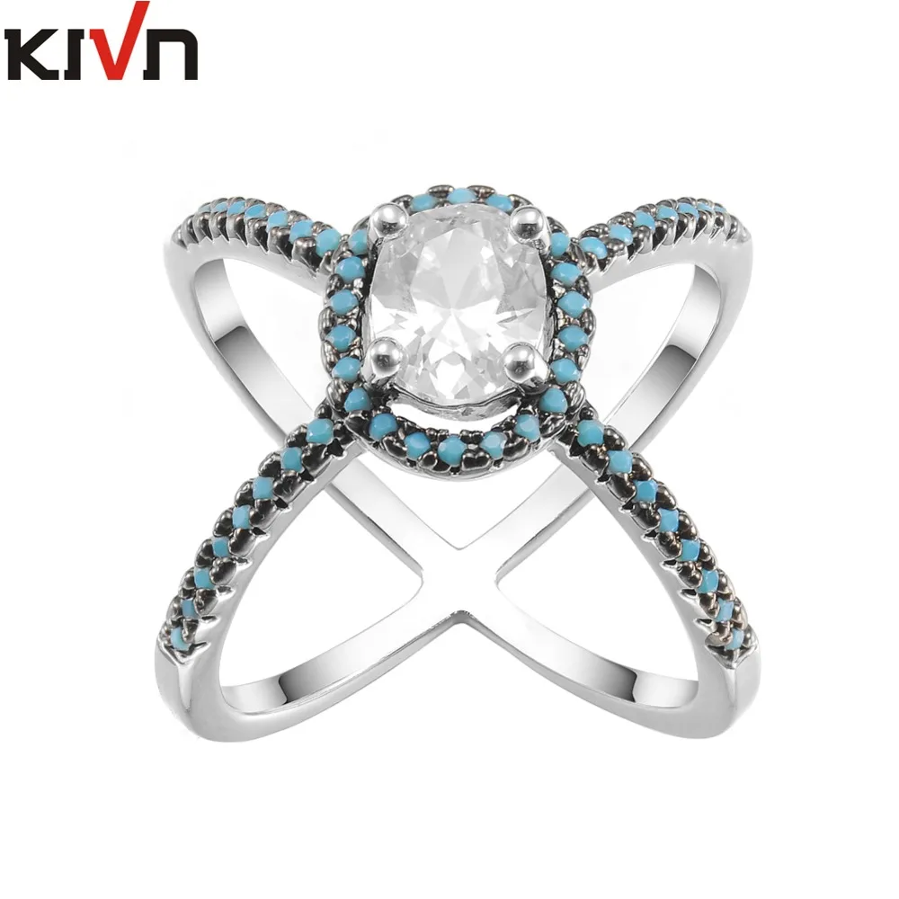 KIVN Fashion Jewelry CZ Cubic Zirconia Engagement Criss Cross X Rings for Women Birthday Gift
KIVN Fashion Jewelry CZ Cubic Zirconia Engagement Criss Cross X Rings for Women Birthday Gift