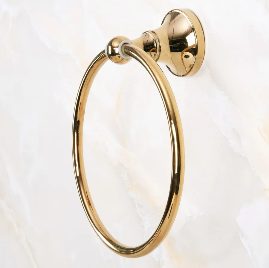 Luxury Gold Color Brass Bathroom Wall Mounted Towel Ring Holder Bathroom Accessories Bath Hardware Bathroom Fitting mba883
Luxury Gold Color Brass Bathroom Wall Mounted Towel Ring Holder Bathroom Accessories Bath Hardware Bathroom Fitting mba883