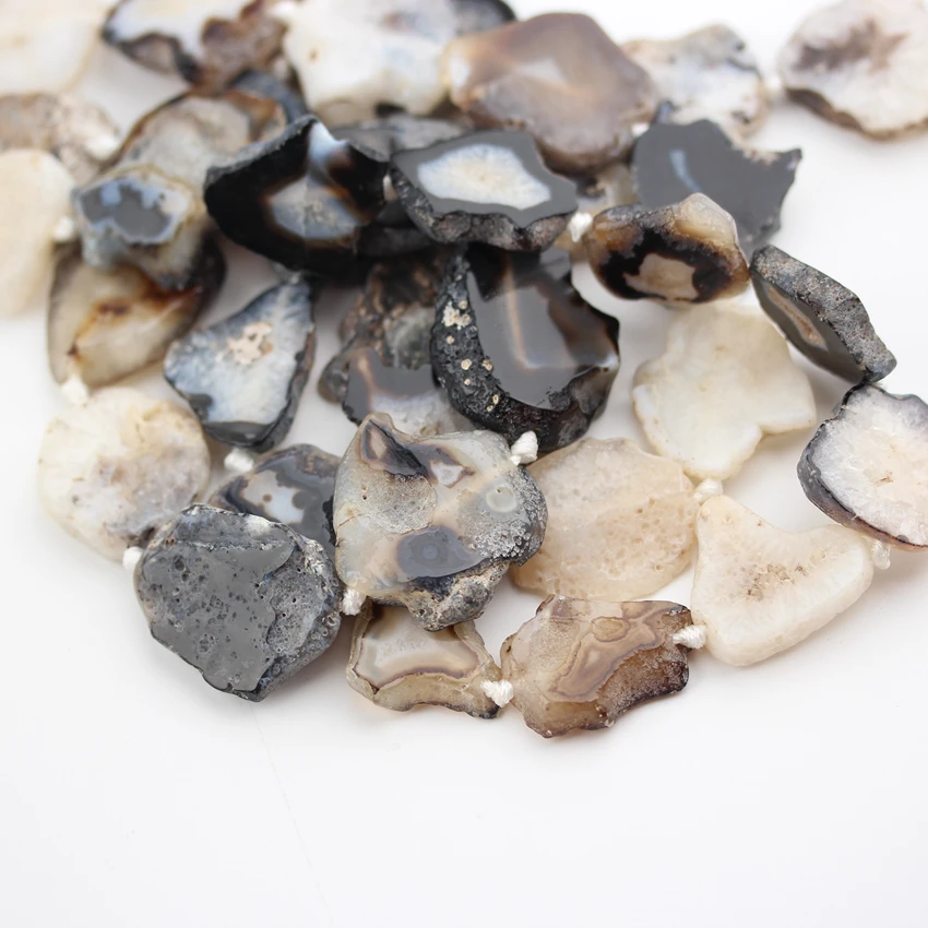 Natural Agates Stones Beads Bulk Strand,Drilled Raw Stones Slab Slice Loose Charms Bracelet Pendants DIY
Natural Agates Stones Beads Bulk Strand,Drilled Raw Stones Slab Slice Loose Charms Bracelet Pendants DIY