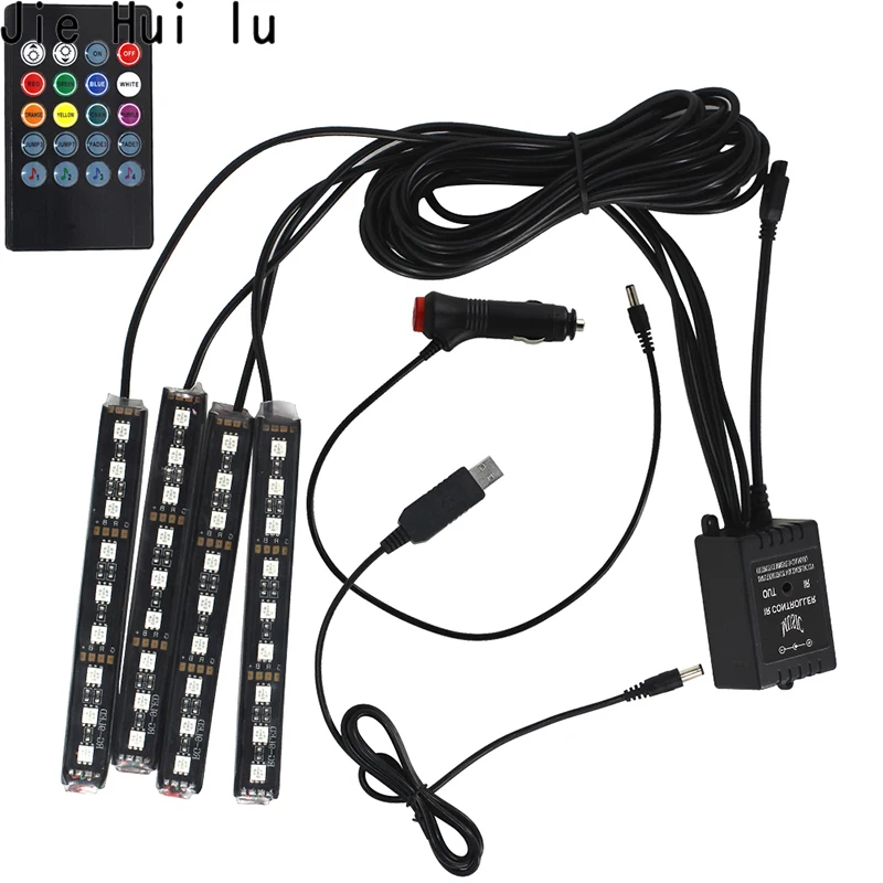 Car RGB LED Strip 5050 SMD Neon Strip Interior Decorative Atmosphere Headlight Strip Auto RGB Pathway Floor Light Vioce Control
Car RGB LED Strip 5050 SMD Neon Strip Interior Decorative Atmosphere Headlight Strip Auto RGB Pathway Floor Light Vioce Control