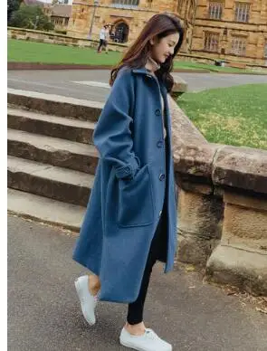 Retro vintage New 2019 Winter Long Overcoat Outwear Russian Style Vintage woolen coats Manteau Femme
Retro vintage New 2019 Winter Long Overcoat Outwear Russian Style Vintage woolen coats Manteau Femme