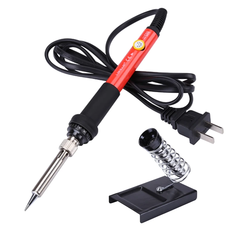 110V/60W Electric Soldering Iron Kit Adjustable Temperature Welding Tool Set with Soldering Iron Bracket
110V/60W Electric Soldering Iron Kit Adjustable Temperature Welding Tool Set with Soldering Iron Bracket