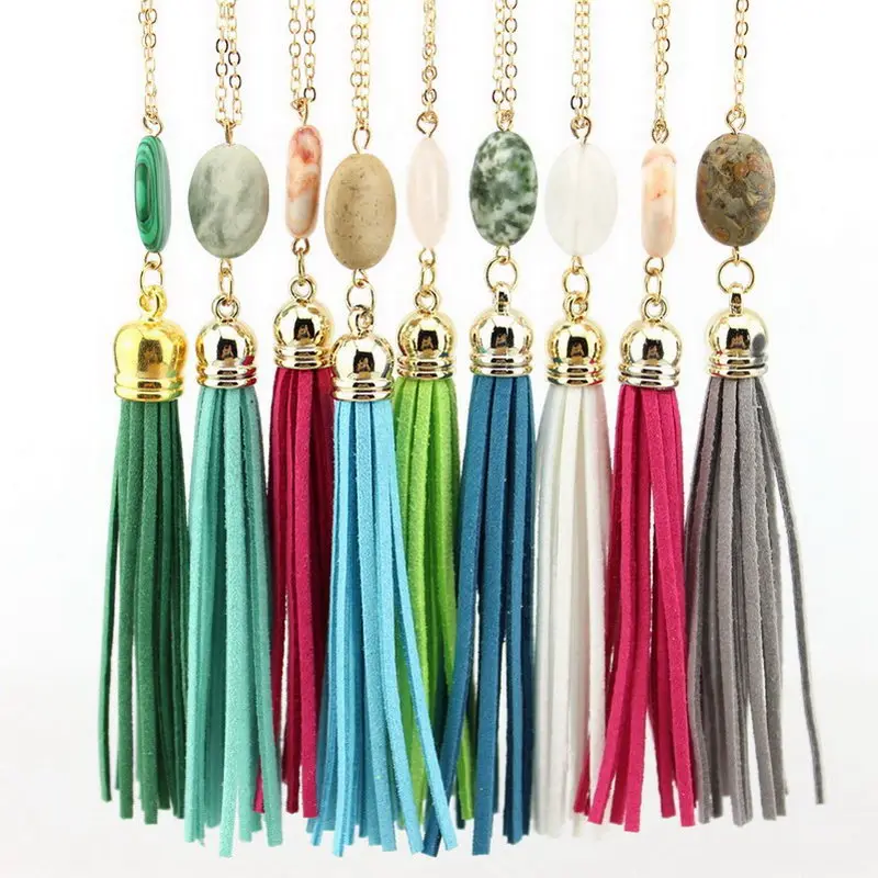 ZWPON Fashion Long Gold Chain Tassel Necklaces for Women Oval Natural Stone Pendant Necklace Women Fashion Jewelry
ZWPON Fashion Long Gold Chain Tassel Necklaces for Women Oval Natural Stone Pendant Necklace Women Fashion Jewelry