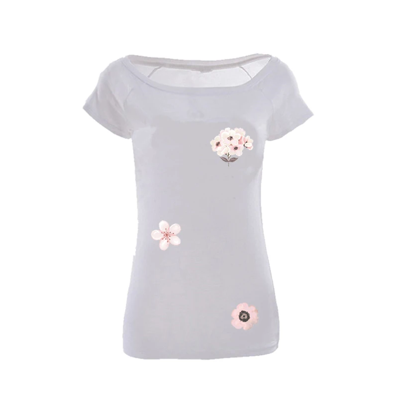 Патчи для одежды Colife платья футболки с цветочными нашивками 22*21 7 см моющиеся