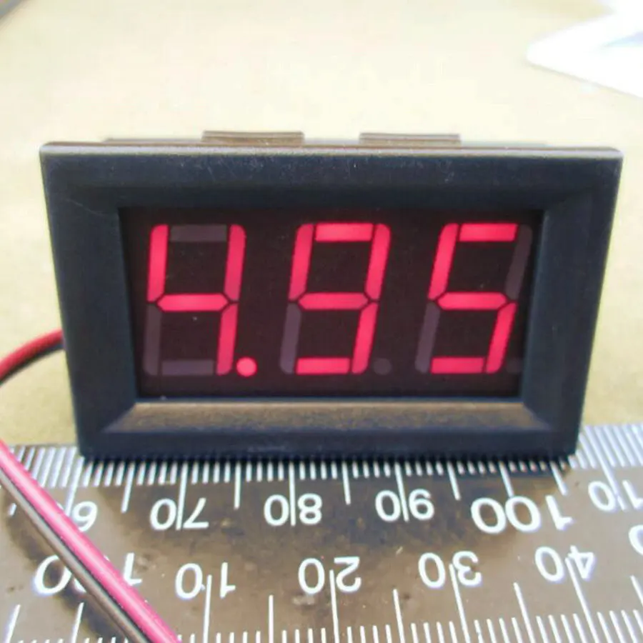 10 PCS 2 Wires 0.56 inch Digital Voltmeter 4.5-30V/ DC4.5-30V Red LED Vehicles Motor Voltage Panel Meter LED Voltmeter Tools
10 PCS 2 Wires 0.56 inch Digital Voltmeter 4.5-30V/ DC4.5-30V Red LED Vehicles Motor Voltage Panel Meter LED Voltmeter Tools