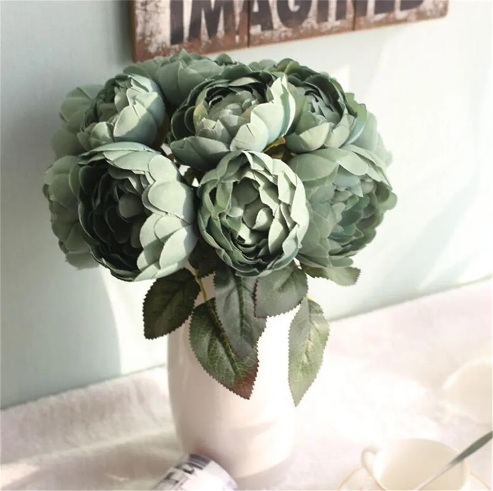 Silk Flower Bouquet Wedding Flowers Roses For Bridal Bridesmaids Bouquet Silk Peonies Flowers For Maid of honor 8 Flowers/Set
Silk Flower Bouquet Wedding Flowers Roses For Bridal Bridesmaids Bouquet Silk Peonies Flowers For Maid of honor 8 Flowers/Set