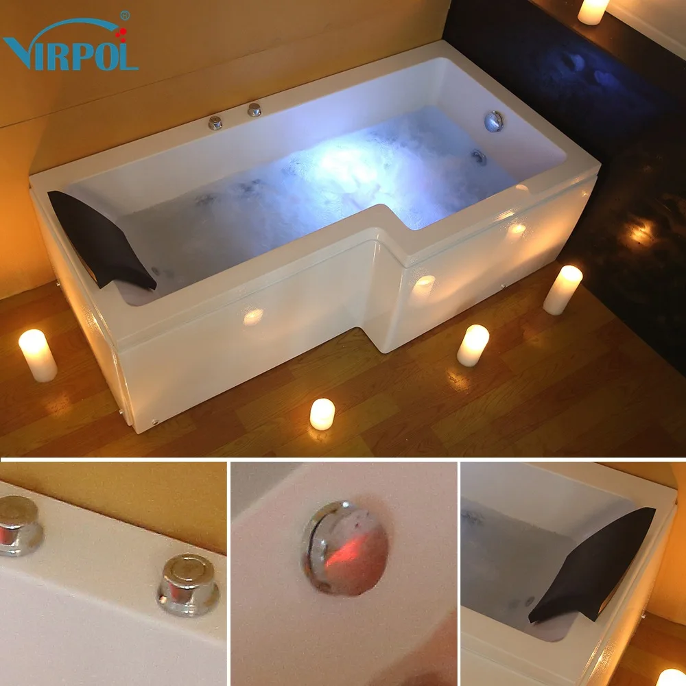 L-образный правой джакузи душа Spa квадратный для ванны 8 JET | Строительство и ремонт