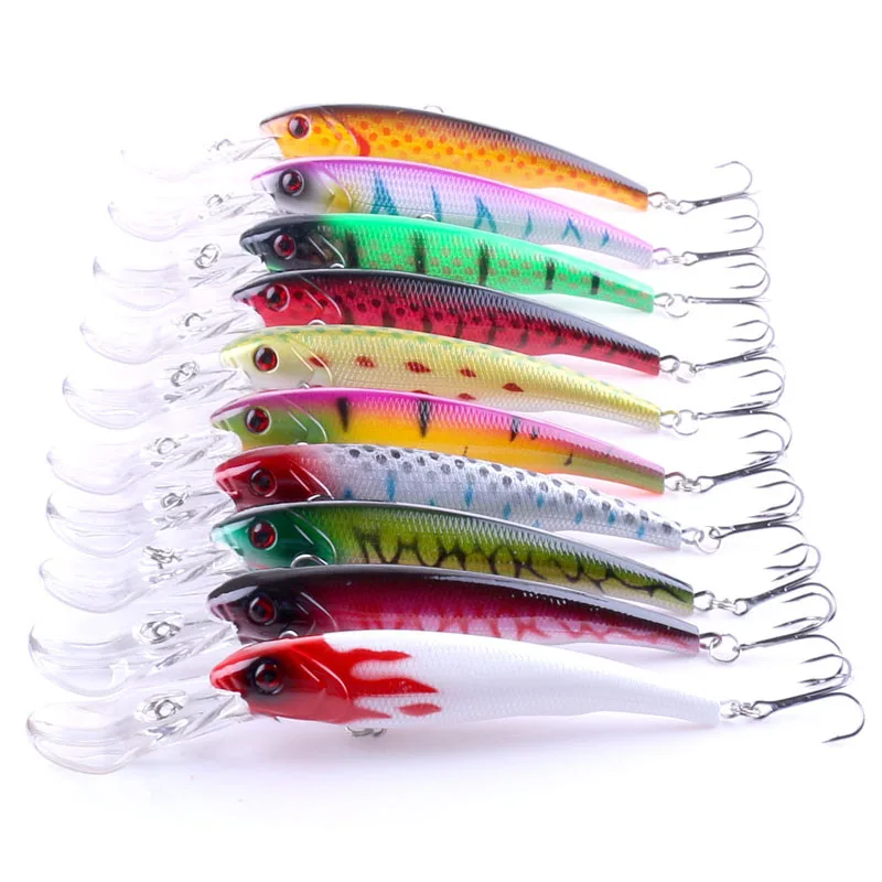 HENGJIA 10PCS diving hard minnow fishing lures wobbler pike carp trout crappie catfish fishing baits pesca fishing tackle
HENGJIA 10PCS diving hard minnow fishing lures wobbler pike carp trout crappie catfish fishing baits pesca fishing tackle