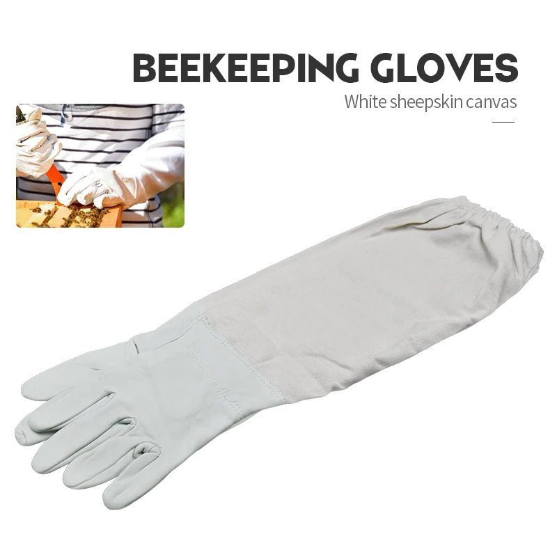 Brand White Sheepskin Canvas Sail Bee Glove Ventilated Professional Anti Bee for Apiculture Beekeeper Beehive Beekeeper
Brand White Sheepskin Canvas Sail Bee Glove Ventilated Professional Anti Bee for Apiculture Beekeeper Beehive Beekeeper