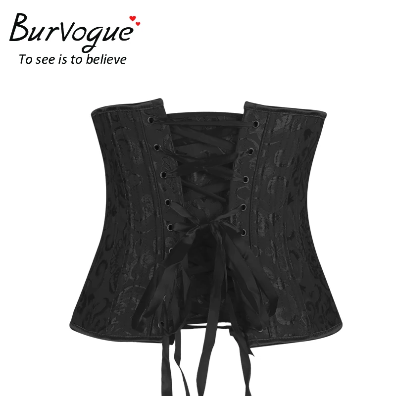 Burvogue Steel Bone Underbust Corset Slimming Dobby Bustier Waist Control Corselets Lace Up Plus Size Waist Trainer Corsets
Burvogue Steel Bone Underbust Corset Slimming Dobby Bustier Waist Control Corselets Lace Up Plus Size Waist Trainer Corsets