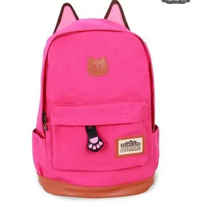 Hotsale Hot Promotion 2018 Women and men's Cartoon Cat Ear Backpacks fashion school bag Backpack Women's travel Bags | Багаж и