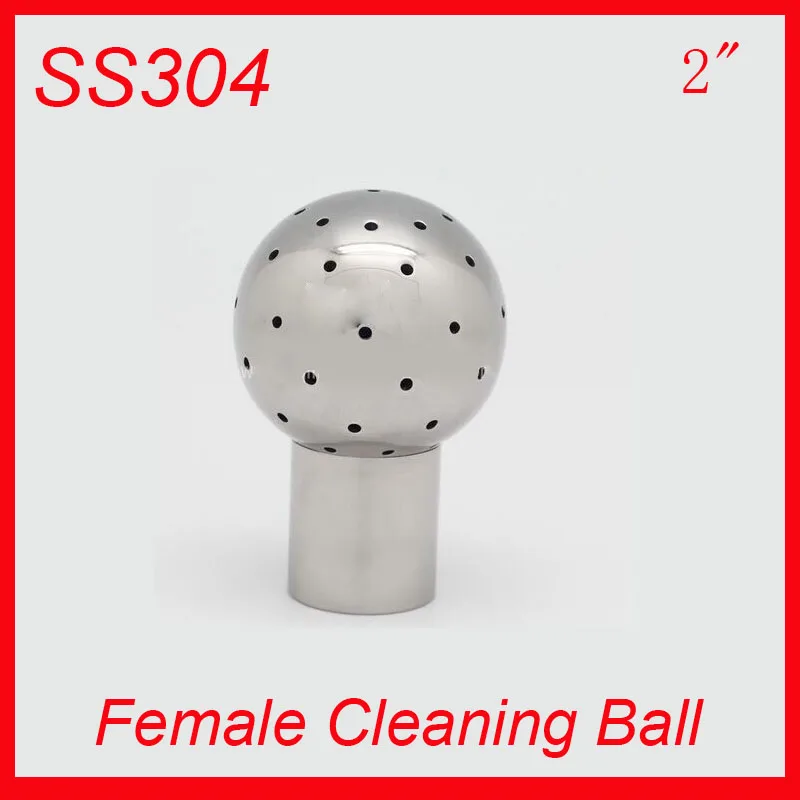 HOT 2" SS304 Stainless Steel 360 degree Spray Cleaning Ball Female Thread Tank cleaning ball Tank clean head
HOT 2" SS304 Stainless Steel 360 degree Spray Cleaning Ball Female Thread Tank cleaning ball Tank clean head