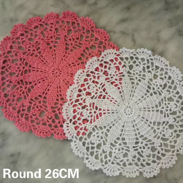 26CM Round Lace Cotton Placemat Cup Coaster Mug Kitchen Christmas Table Place Mat Cloth Crochet Tea Coffee Doily Dining Mat Pad
26CM Round Lace Cotton Placemat Cup Coaster Mug Kitchen Christmas Table Place Mat Cloth Crochet Tea Coffee Doily Dining Mat Pad
