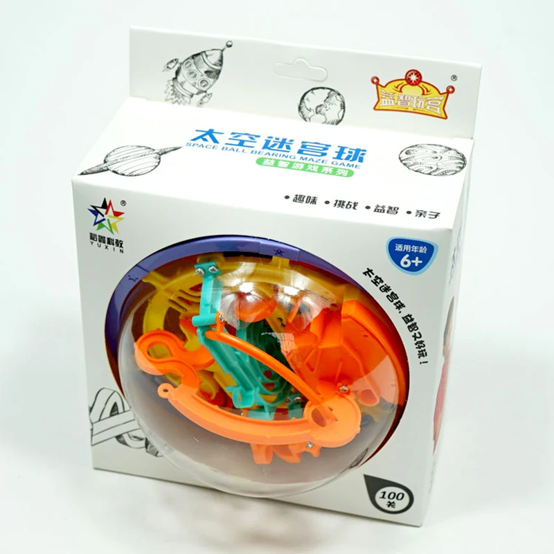 100 Step 3D Puzzle Ball Magic Rolling Globe Ball Labyrinth Sphere Globe Toys Barriers Game Brain Teaser Game Sphere Maze
100 Step 3D Puzzle Ball Magic Rolling Globe Ball Labyrinth Sphere Globe Toys Barriers Game Brain Teaser Game Sphere Maze