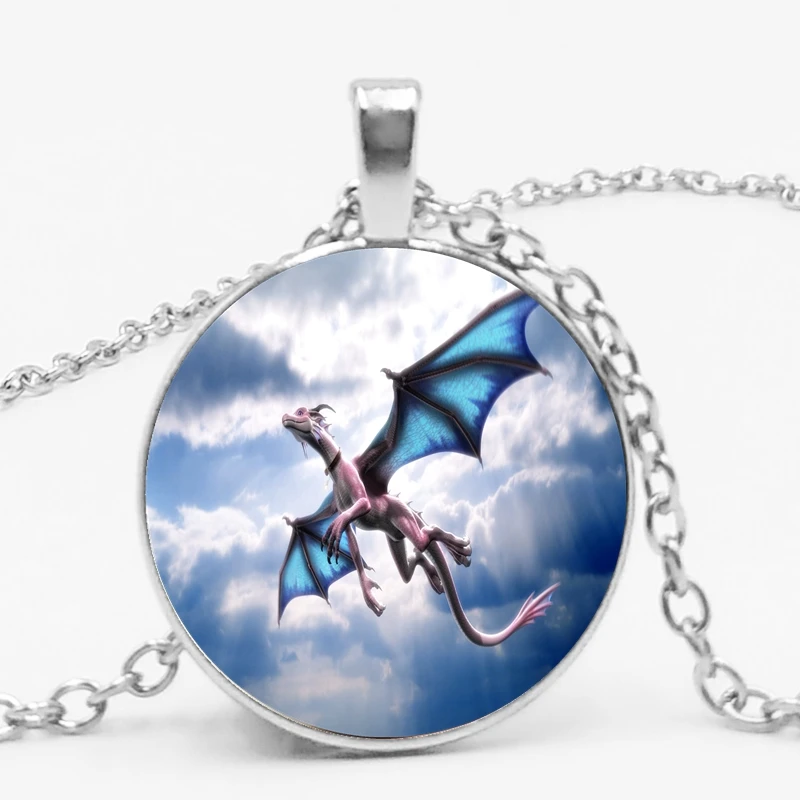 

Western Shenlong Flying Dragon Wings Pendant Necklace Jewelry Necklace Send A Friend's Gift Photo Private Order