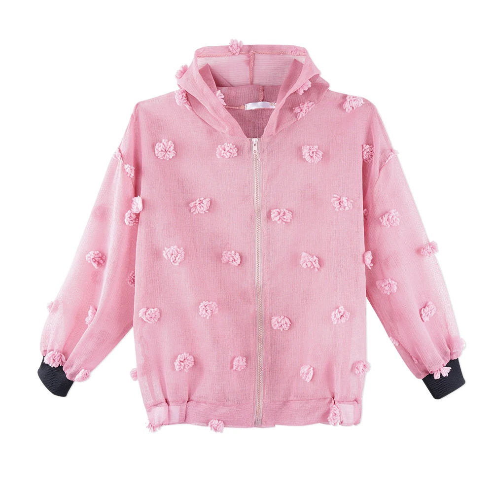 Neatie kiddie Spring Summer Korean Style BF Style Sun Protection Hooded Jacket Women Clothes Mesh Patch Zipper Pink Thin Coat
Neatie kiddie Spring Summer Korean Style BF Style Sun Protection Hooded Jacket Women Clothes Mesh Patch Zipper Pink Thin Coat