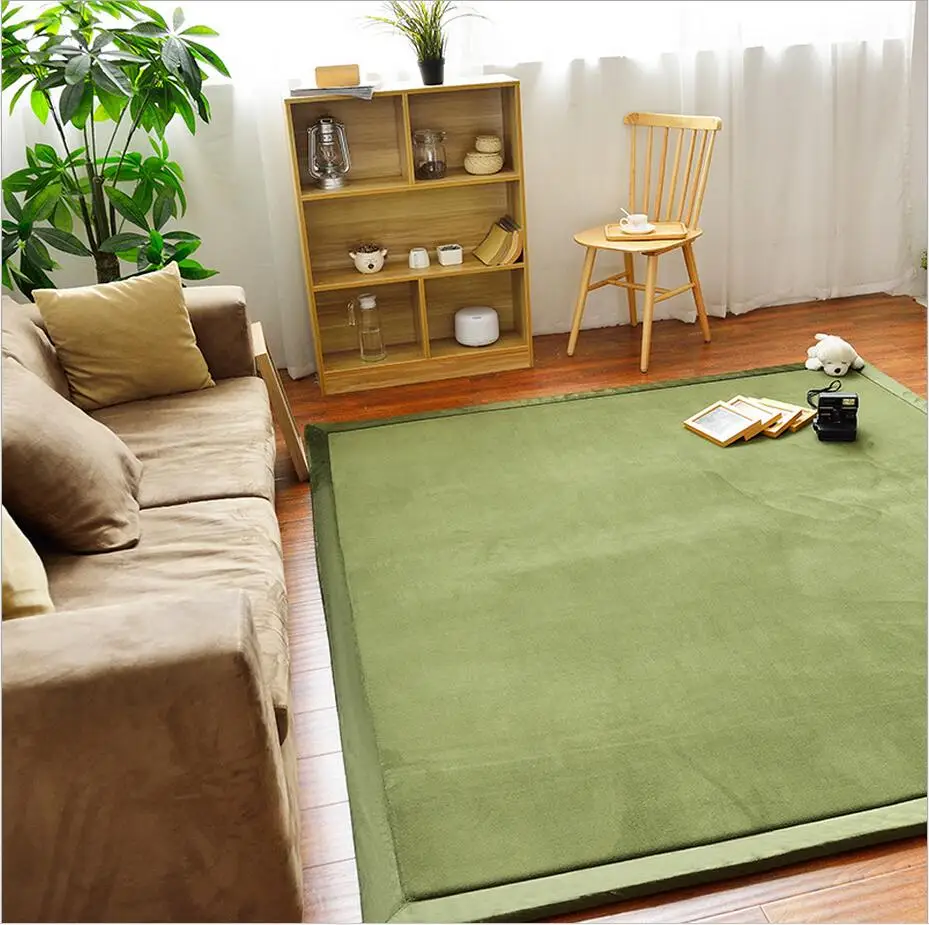 Solid Parlor Mats Bape Mat Coral Velvet Carpet Children Crawling Anti-Blanket Bedroom Living Room Home Supplies tappeti camera
Solid Parlor Mats Bape Mat Coral Velvet Carpet Children Crawling Anti-Blanket Bedroom Living Room Home Supplies tappeti camera