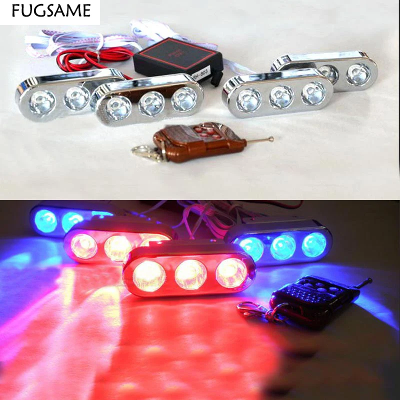 FUGSAME White Yellow 3LED*4 Strobe Flash Light Wireless Remote Control Daytime Running Light DRL Bumper Lamp Car Waterproof
FUGSAME White Yellow 3LED*4 Strobe Flash Light Wireless Remote Control Daytime Running Light DRL Bumper Lamp Car Waterproof