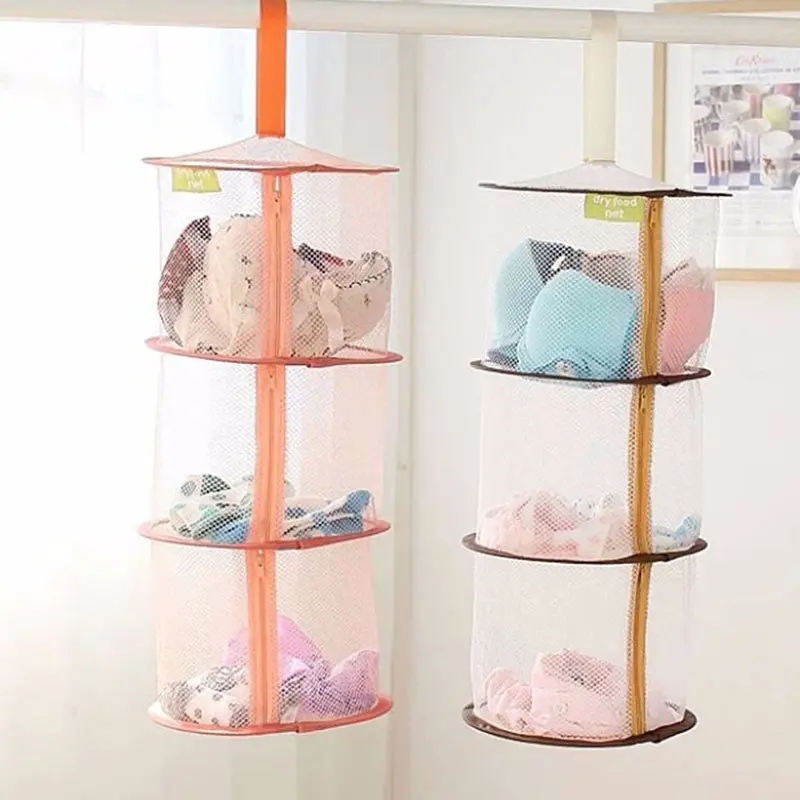 Underwear Bra Laundry Sweater Hanging Basket Windproof Folding Multi-Layer Drying Rack Mesh Clothes Dryer Net
Underwear Bra Laundry Sweater Hanging Basket Windproof Folding Multi-Layer Drying Rack Mesh Clothes Dryer Net