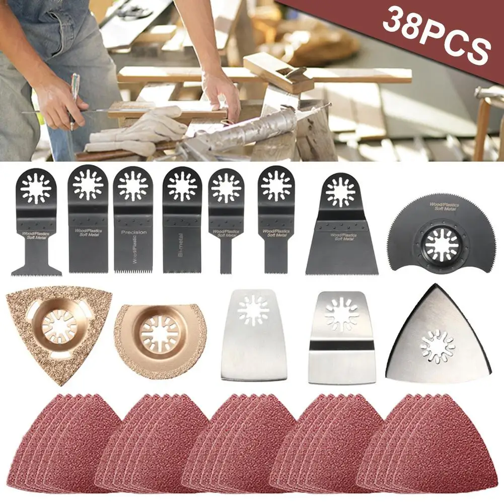 38PCS/Set Universal Treasure Accessories Electric Tool Saw Blade Multi-Purpose Finishing Machine Accessories J3
38PCS/Set Universal Treasure Accessories Electric Tool Saw Blade Multi-Purpose Finishing Machine Accessories J3