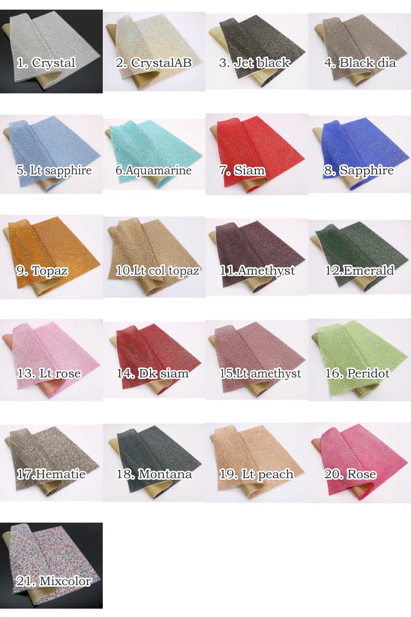 Hot sale SS8 Crystal hotfix Rhinestone trim 24*40cm 17 colors choose for garment bags Free shipping
Hot sale SS8 Crystal hotfix Rhinestone trim 24*40cm 17 colors choose for garment bags Free shipping