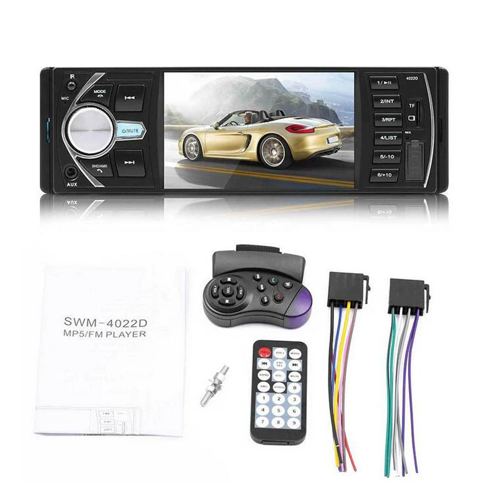 Autoradio 4.1 Inch Car Radio 1 Din Bluetooth Stereo Car Vedio audio MP3/MP4/MP5/FM Support Remote Control Rear View Camera
Autoradio 4.1 Inch Car Radio 1 Din Bluetooth Stereo Car Vedio audio MP3/MP4/MP5/FM Support Remote Control Rear View Camera