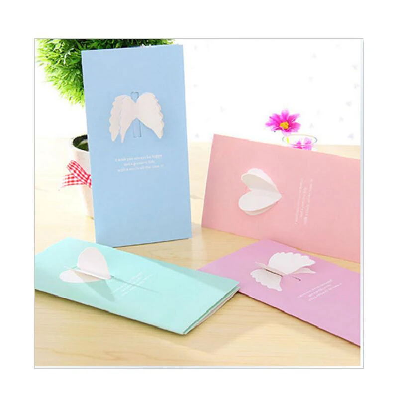 20pcs New Valentine 's Day Creative Wings Love Greeting Cards New Year Christmas Birthday Message Blessing Cards with Envelope
20pcs New Valentine 's Day Creative Wings Love Greeting Cards New Year Christmas Birthday Message Blessing Cards with Envelope