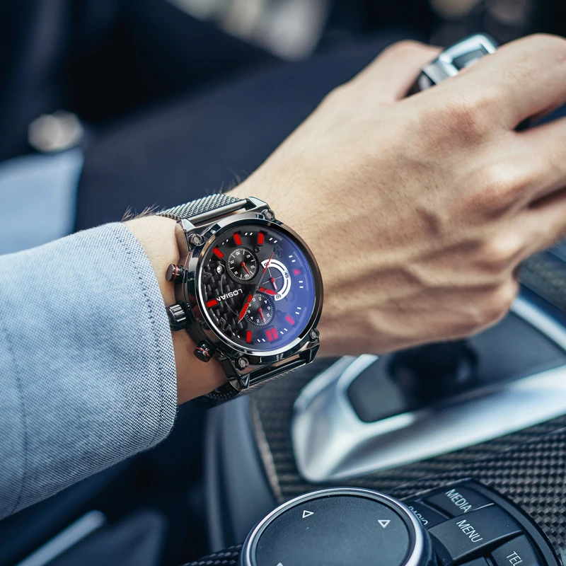 Спортивные часы uhr cronometro мужские подарки moda hombre люксовый бренд водонепроницаемые