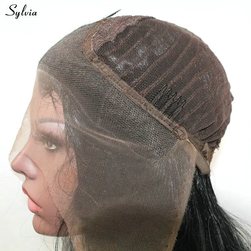 Sylvia Heat Resistant Fiber Natural Straight Blonde Ombre Wig With Bangs Synthetic Lace Front For Women Girls Party Daily | Шиньоны и