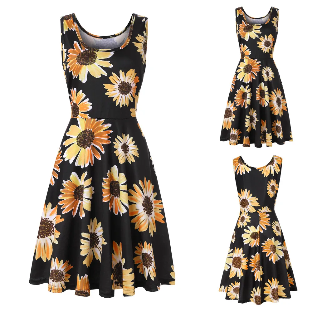 Mini Tank Dress Above Knee Floral Dresses Holiday Causal A Line Dress Beach Empire O-Neck Sleeveless Vestido De Festa
Mini Tank Dress Above Knee Floral Dresses Holiday Causal A Line Dress Beach Empire O-Neck Sleeveless Vestido De Festa