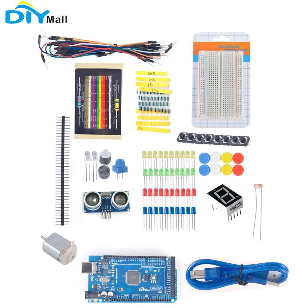 

DIYmall 2560 R3 Beginner Learning Kit for Arduino Starter Kits LED Set Xmas Gift Experiment