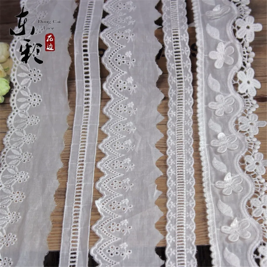15yard Embroidery Lace Decor White Cotton Lace DIY Sewing Handmade Crafts Wedding Fashion Sleeve Skirt Edge Accessories
15yard Embroidery Lace Decor White Cotton Lace DIY Sewing Handmade Crafts Wedding Fashion Sleeve Skirt Edge Accessories