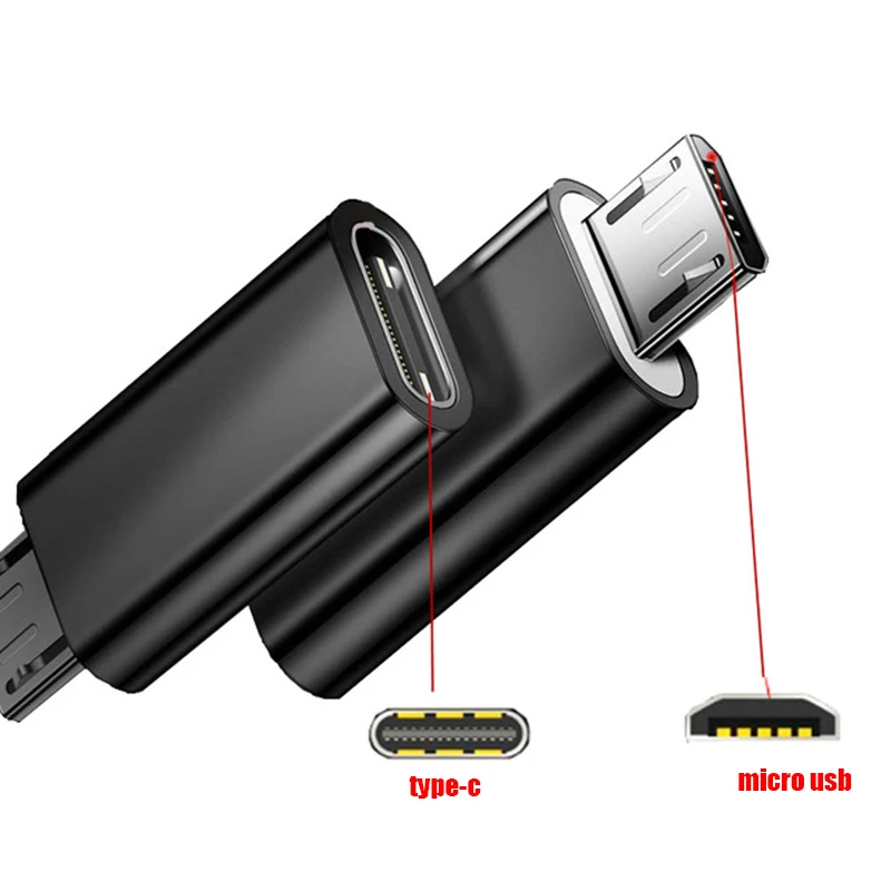 Кабель-адаптер USB Type-C мама-Micro папа для телефонов Android зарядное устройство Sycn Otg
