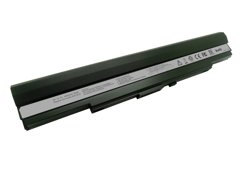 Laptop Battery Replace For ASUS A42-UL30,UL30 UL50 ,A42-UL50 UL80 A42-UL80 Series 14.8V 6600mAh
Laptop Battery Replace For ASUS A42-UL30,UL30 UL50 ,A42-UL50 UL80 A42-UL80 Series 14.8V 6600mAh