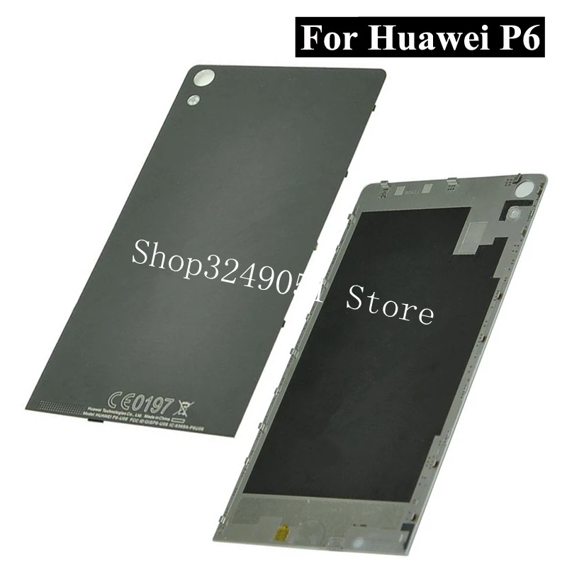 Качество AAA Батарея задняя крышка для Huawei P6 дверь Корпус случае|battery back|back housinghousing