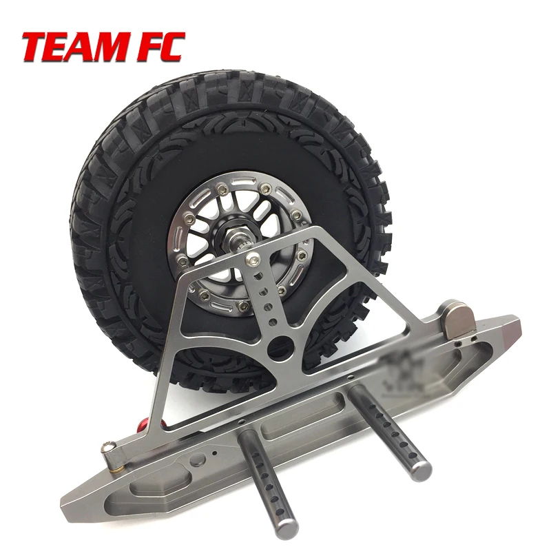 

AXIAL SCX10 CNC Front Rear Bumper Bull Bar With Spare Tire Carrier Shackles For Rock Crawler Rc Truck SCX10 II Jeep Wrangle S241