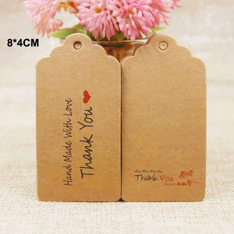 100Pcs 8*4cm two design handmade with love luggage Tags Scallop shape kraft paper Wedding note /gift /prouducts hang tag
100Pcs 8*4cm two design handmade with love luggage Tags Scallop shape kraft paper Wedding note /gift /prouducts hang tag